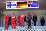 Gallerie: Sebastian Vettel (Ferrari), Kimi Räikkönen (Ferrari) und Daniel Ricciardo (Red Bull)