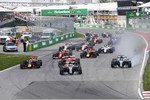 Foto zur News: Lewis Hamilton (Mercedes), Max Verstappen (Red Bull), Sebastian Vettel (Ferrari), Valtteri Bottas (Mercedes) und Kimi Räikkönen (Ferrari)
