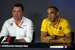 Foto zur News: Eric Boullier und Cyril Abiteboul