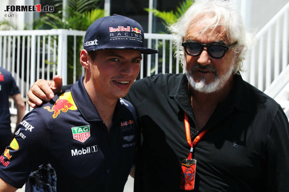 Foto zur News: Max Verstappen (Red Bull) und Flavio Briatore
