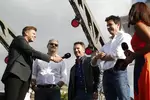 Foto zur News: Maurizio Arrivabene, Christian Horner und Toto Wolff