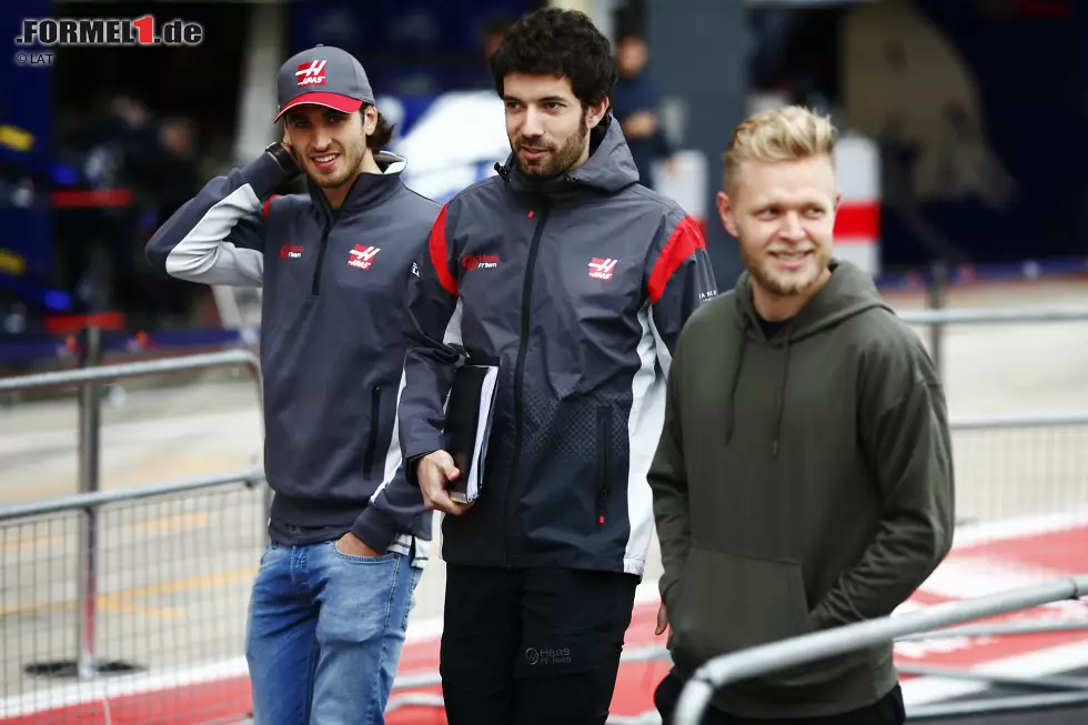 Foto zur News: Kevin Magnussen (Haas) und Antonio Giovinazzi