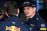 Foto zur News: Max Verstappen (Red Bull) und Christian Horner