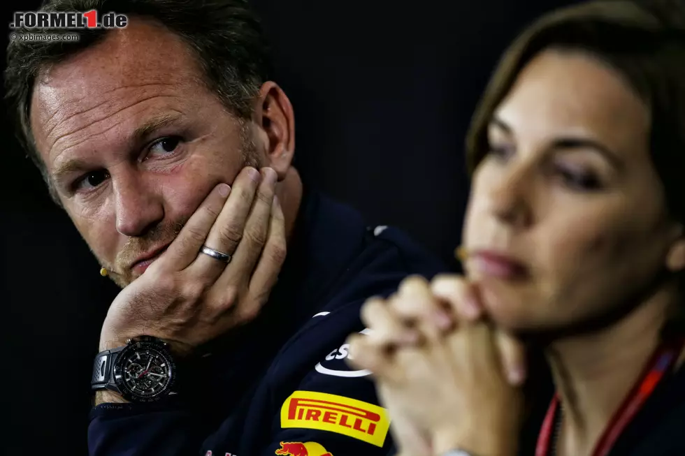 Foto zur News: Christian Horner und Claire Williams