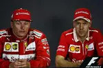 Foto zur News: Sebastian Vettel (Ferrari) und Kimi Räikkönen (Ferrari)