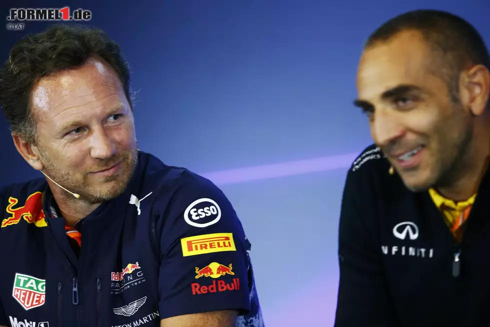 Foto zur News: Christian Horner und Cyril Abiteboul