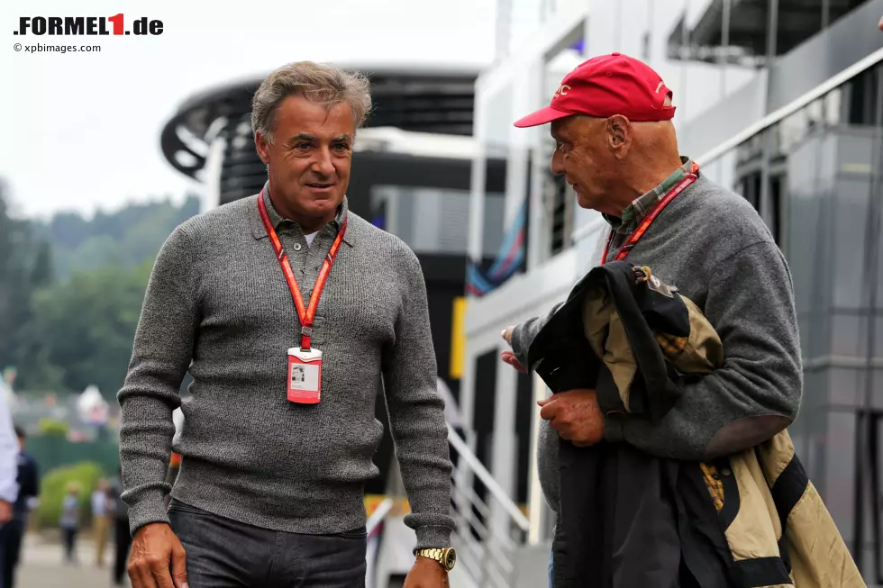 Foto zur News: Jean Alesi und Niki Lauda