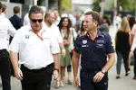 Foto zur News: Zak Brown und Christian Horner