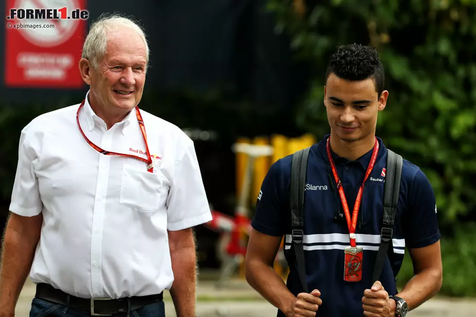 Foto zur News: Helmut Marko und Pascal Wehrlein (Sauber)