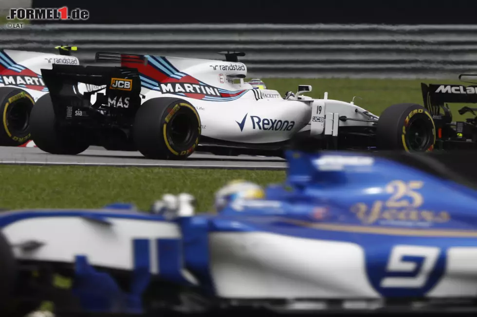 Foto zur News: Felipe Massa (Williams), Lance Stroll (Williams) und Marcus Ericsson (Sauber)