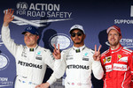 Gallerie: Valtteri Bottas (Mercedes), Lewis Hamilton (Mercedes) und Sebastian Vettel (Ferrari)