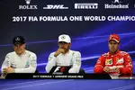 Gallerie: Valtteri Bottas (Mercedes), Lewis Hamilton (Mercedes) und Sebastian Vettel (Ferrari)