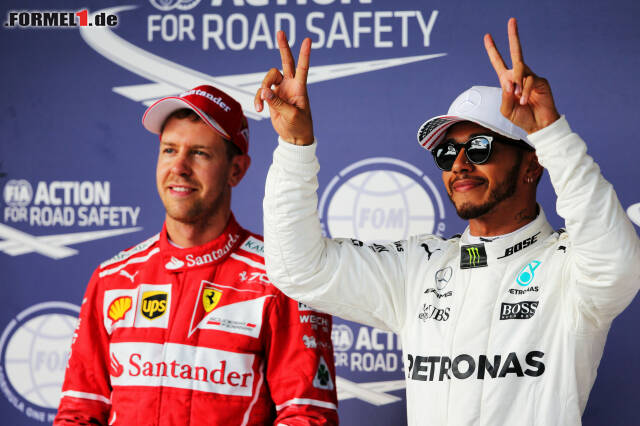 Foto zur News: Lewis Hamilton hat Sebastian Vettel im WM-Titelkampf der Formel 1 2017 besiegt