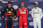 Gallerie: Max Verstappen (Red Bull), Sebastian Vettel (Ferrari) und Lewis Hamilton (Mercedes)