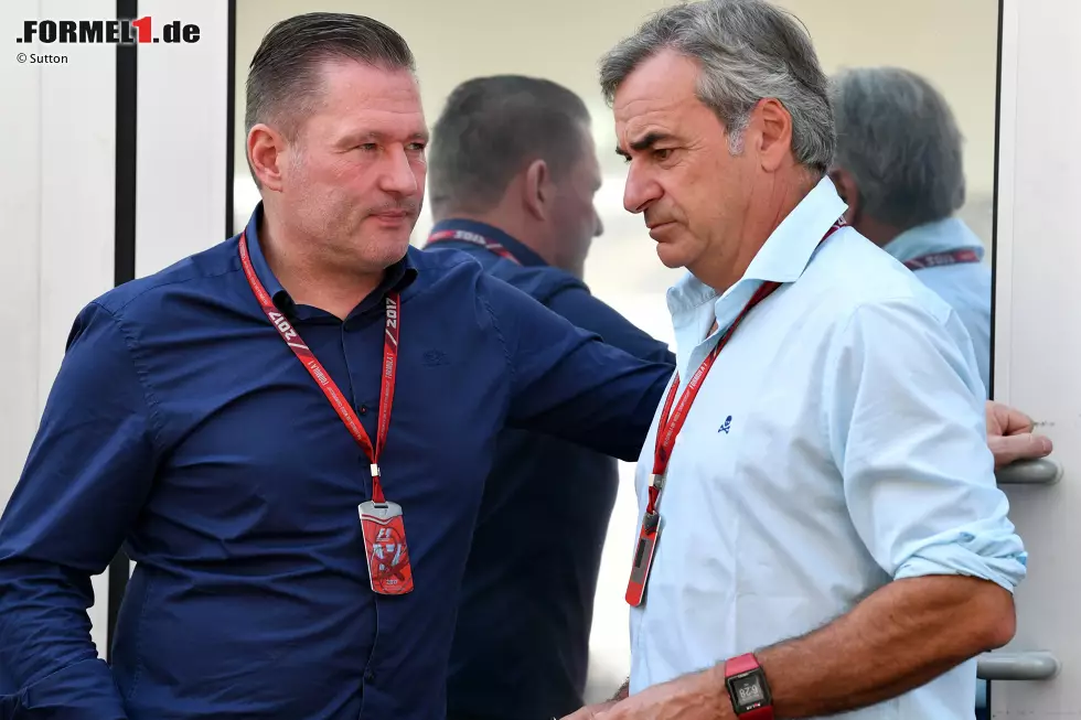 Foto zur News: Jos Verstappen und Carlos Sainz (Renault)