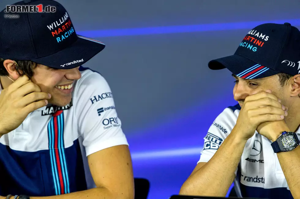 Foto zur News: Lance Stroll (Williams) und Felipe Massa (Williams)