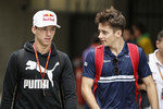 Foto zur News: Pierre Gasly (Toro Rosso) und Charles Leclerc