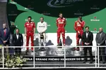 Foto zur News: Valtteri Bottas (Mercedes), Sebastian Vettel (Ferrari) und Kimi Räikkönen (Ferrari)