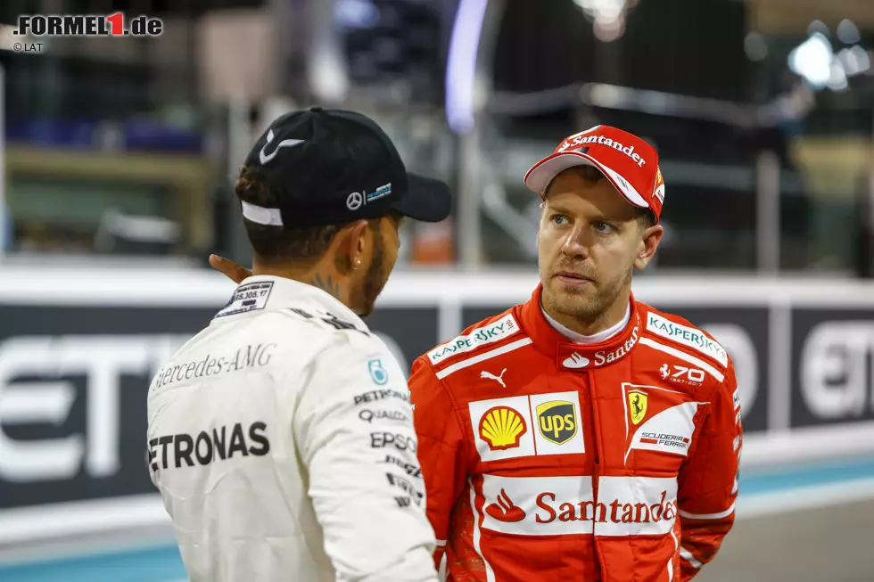 Foto zur News: Lewis Hamilton (Mercedes) und Sebastian Vettel (Ferrari)