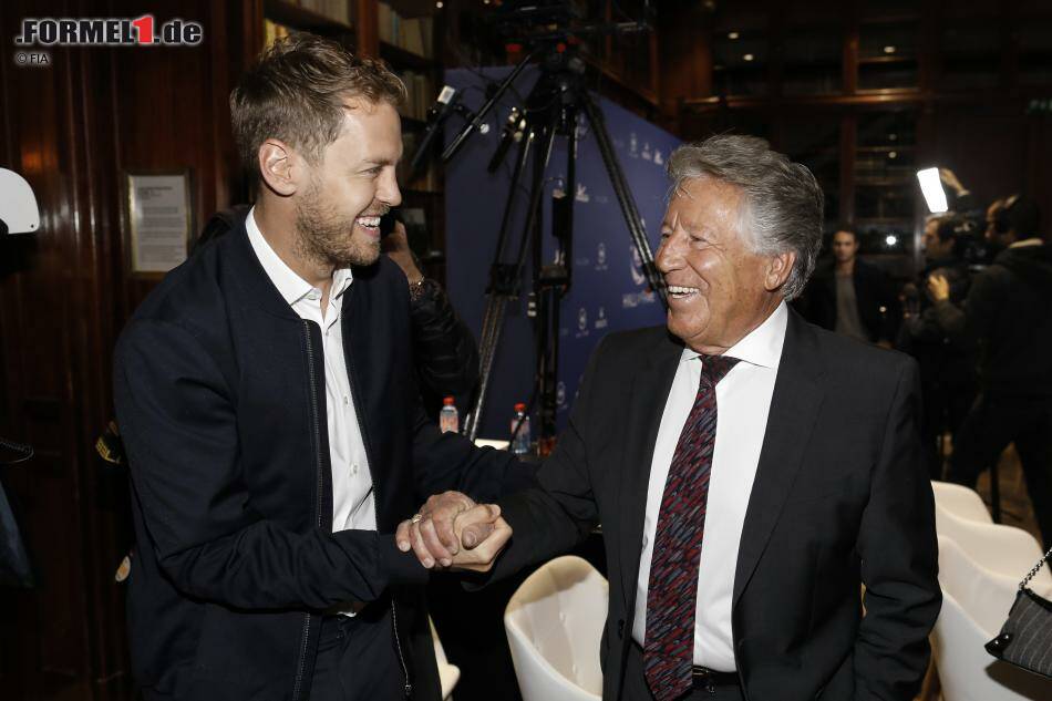 Foto zur News: Sebastian Vettel und Mario Andretti