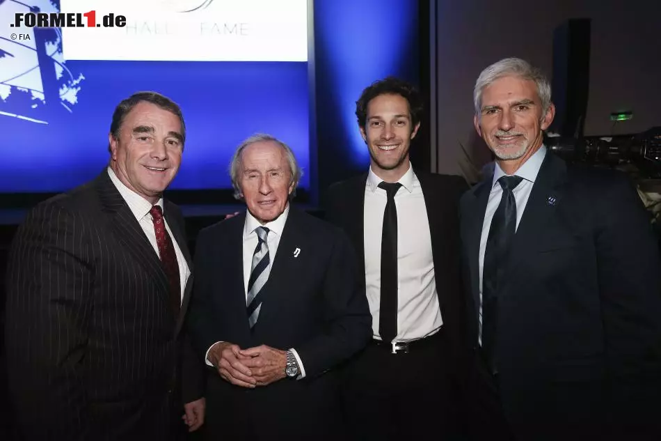 Foto zur News: Nigel Mansell, Jackie Stewart, Bruno Senna und Damon Hill