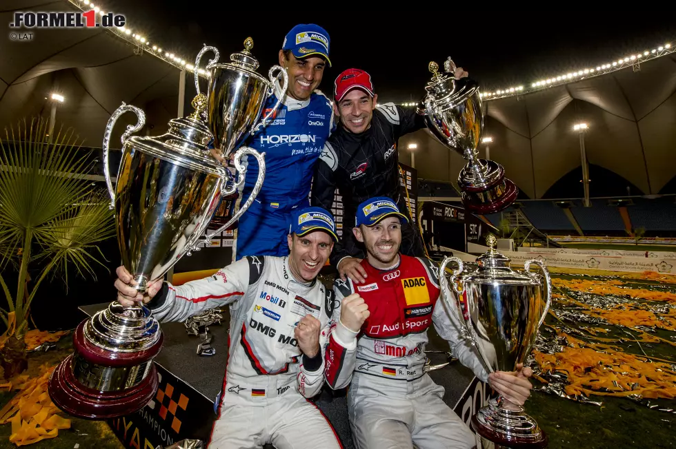 Foto zur News: Rene Rast, Timo Bernhard und Helio Castroneves