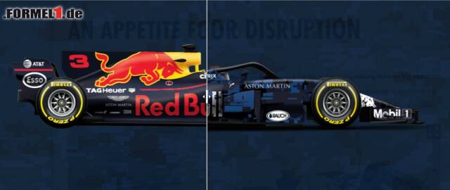 Foto zur News: Formel-1-Live-Ticker: Red Bulls RB13 und RB14 im Vergleich