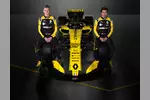 Foto zur News: Nico Hülkenberg und Carlos Sainz (Renault) mit dem R.S.18