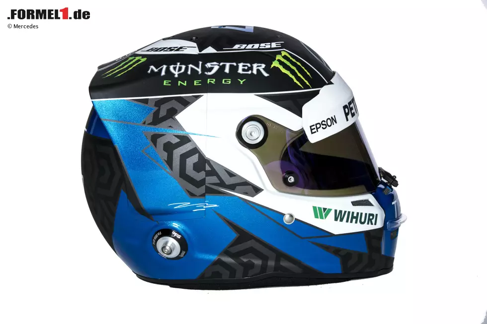 Foto zur News: Helm von Valtteri Bottas (Mercedes)