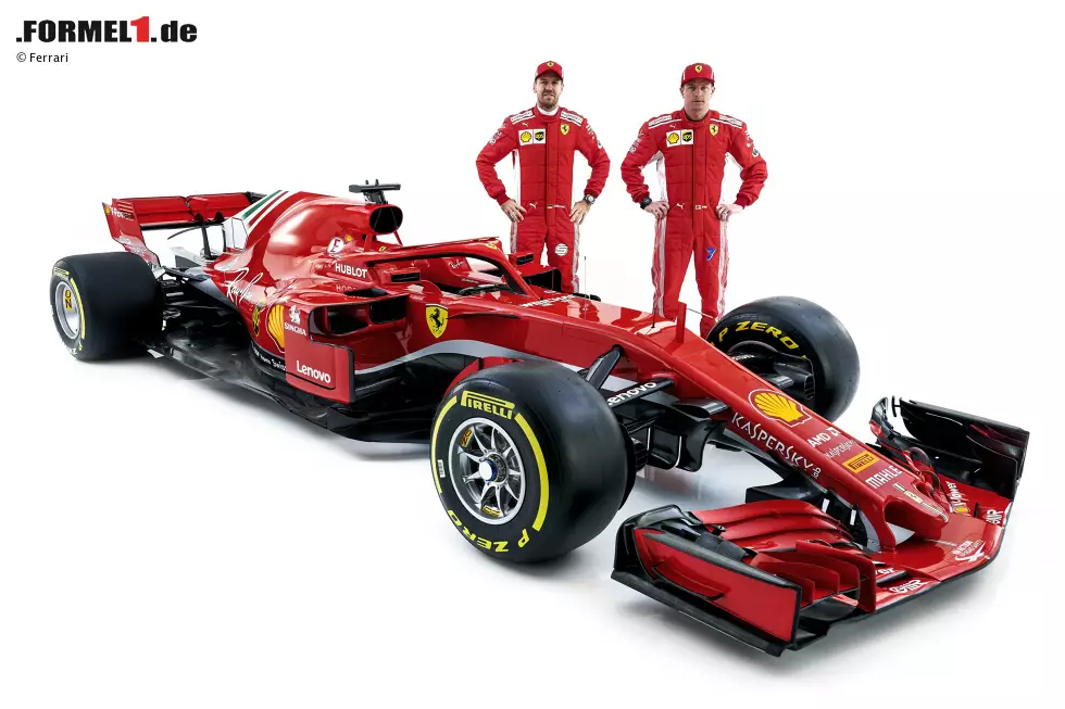 Foto zur News: Sebastian Vettel und Kimi Räikkönen (Ferrari)