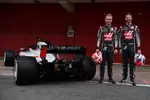 Foto zur News: Kevin Magnussen (Haas) und Romain Grosjean (Haas)