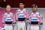 Foto zur News: Esteban Ocon (Force India) und Sergio Perez (Force India)