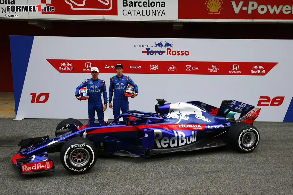 Foto zur News: Pierre Gasly (Toro Rosso) und Brendon Hartley (Toro Rosso)