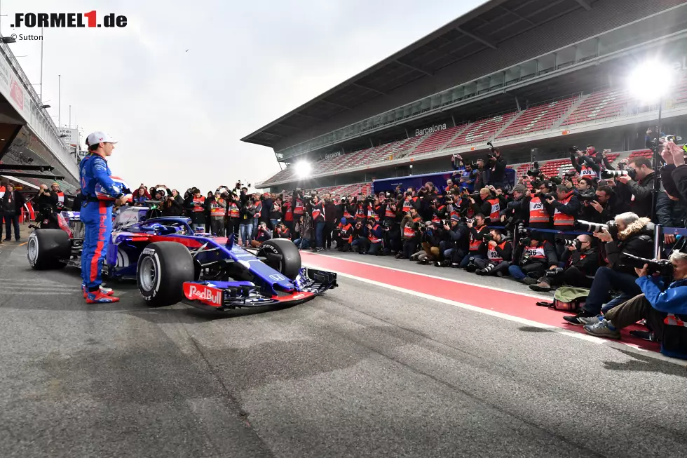 Foto zur News: Pierre Gasly (Toro Rosso) und Brendon Hartley (Toro Rosso)