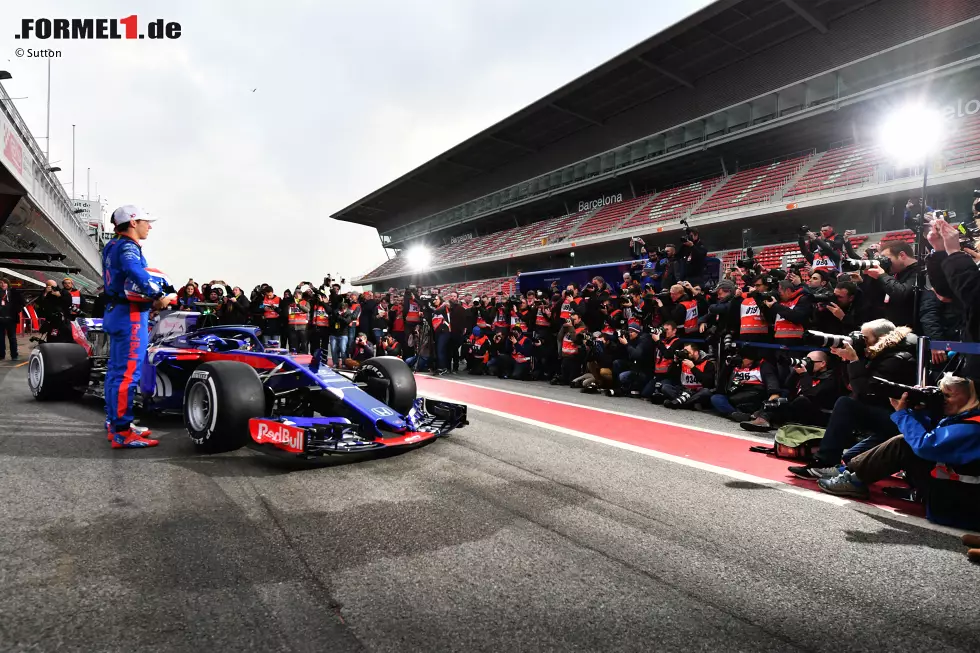 Foto zur News: Pierre Gasly (Toro Rosso) und Brendon Hartley (Toro Rosso)