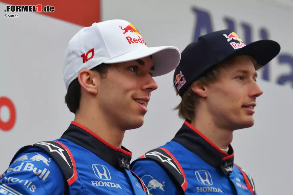 Foto zur News: Pierre Gasly (Toro Rosso) und Brendon Hartley (Toro Rosso)