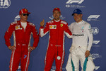 Gallerie: Sebastian Vettel (Ferrari), Kimi Räikkönen (Ferrari) und Valtteri Bottas (Mercedes)