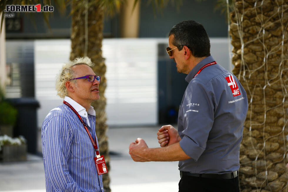 Foto zur News: Jacques Villeneuve und Günther Steiner
