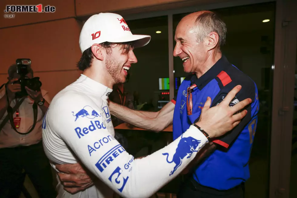 Foto zur News: Pierre Gasly (Toro Rosso) und Franz Tost