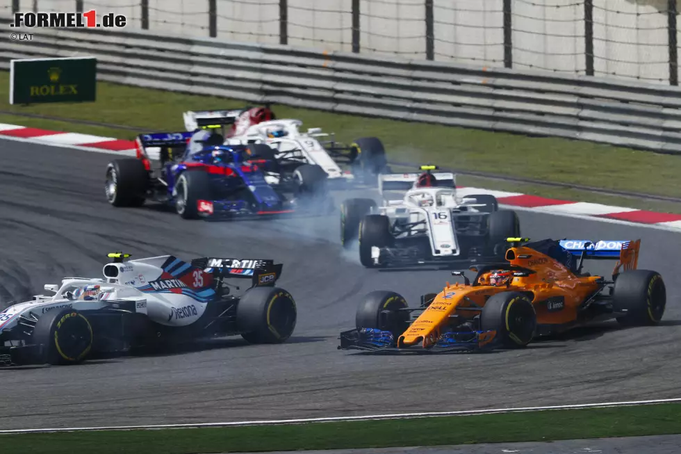 Foto zur News: Sergei Sirotkin (Williams), Stoffel Vandoorne (McLaren), Charles Leclerc (Sauber), Pierre Gasly (Toro Rosso) und Marcus Ericsson (Sauber)