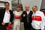 Foto zur News: Charles Leclerc (Sauber) und Peter Sauber