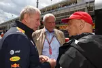 Foto zur News: Helmut Marko, Dietrich Mateschitz und Niki Lauda