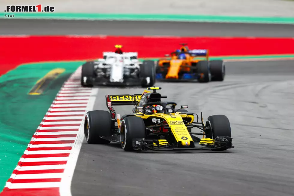 Foto zur News: Carlos Sainz (Renault), Charles Leclerc (Sauber) und Fernando Alonso (McLaren)