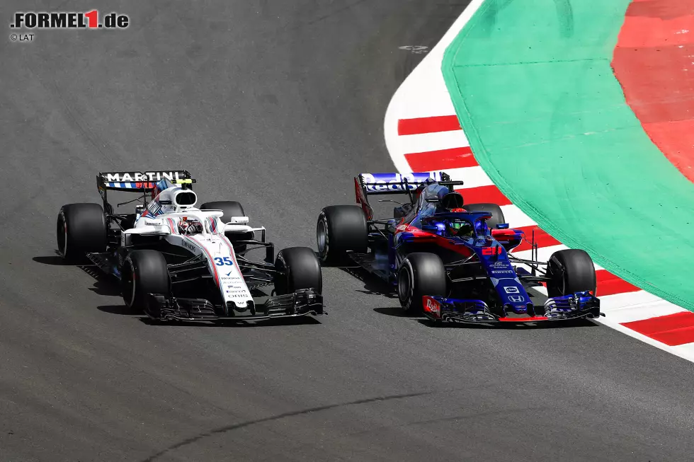 Foto zur News: Brendon Hartley (Toro Rosso) und Sergei Sirotkin (Williams)