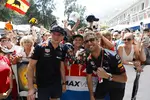 Foto zur News: Daniel Ricciardo (Red Bull) und Max Verstappen (Red Bull)