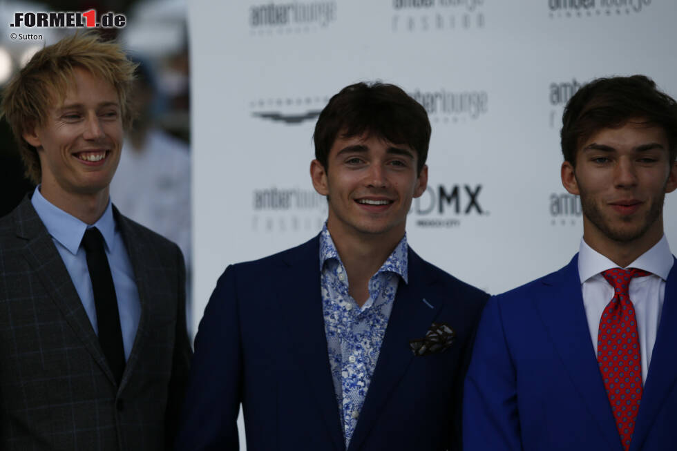 Foto zur News: Brendon Hartley (Toro Rosso), Charles Leclerc (Sauber) und Pierre Gasly (Toro Rosso)