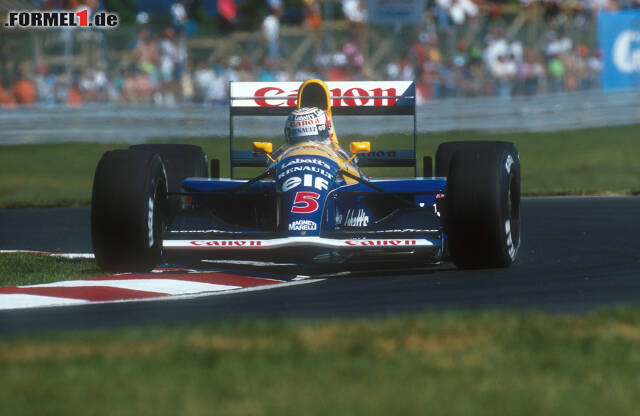 Foto zur News: 1991 hätte es mit der ersten Krone klappen können, doch Nigel Mansell scheiterte trotz fünf Rennsiegen an einem überragenden Ayrton Senna.