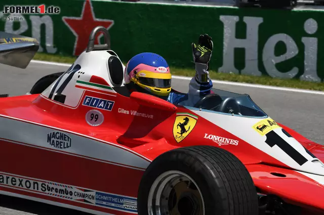 Foto zur News: Emotionaler Moment in Kanada: Jacques Villeneuve im Auto seines Vaters Gilles, einem Ferrari 312 T3 aus dem Jahr 1978