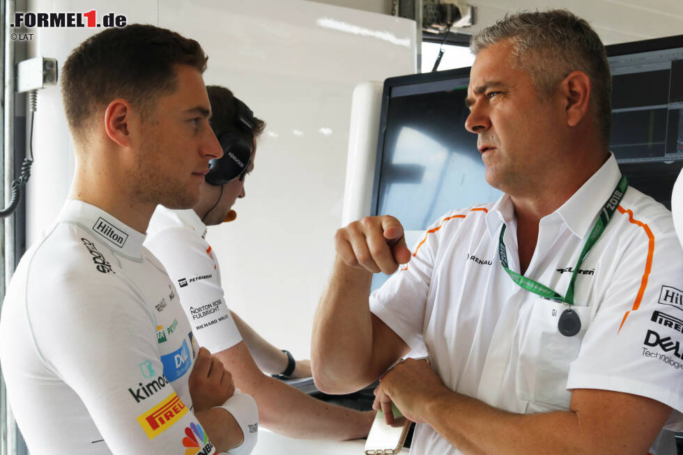 Foto zur News: Stoffel Vandoorne (McLaren) und Gil de Ferran
