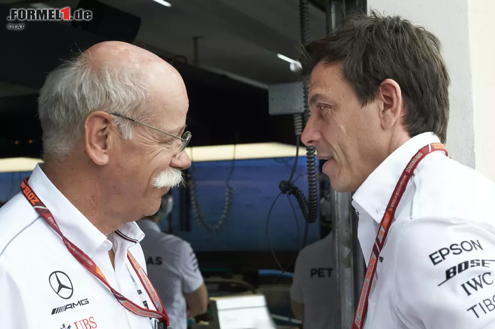 Foto zur News: Dieter Zetsche und Toto Wolff